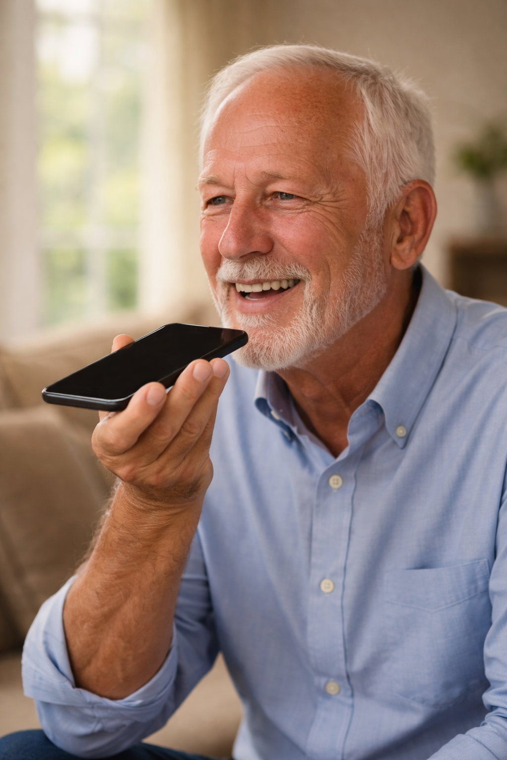 Grandfather recording voice memory